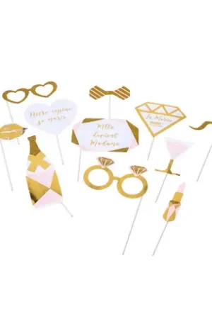 Kit photobooth Mlle devient Madame x 11 pièces Acheter Direct