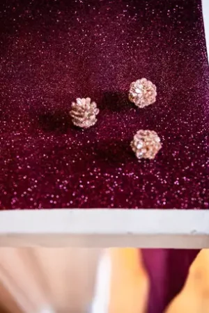 Chemin de table etincelant organza Marsala Prix Cassé
