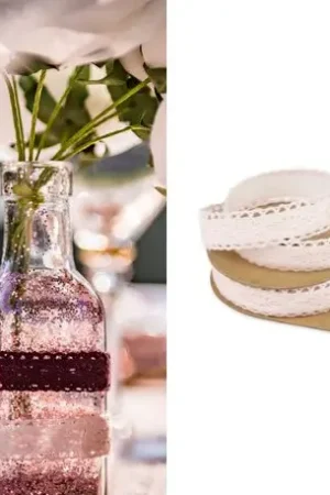 Masking tape dentelle adhesive Rose poudre Super Prix