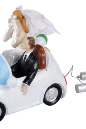 Meilleur Choix Figurine du couple de mariés dans voiture décapotable