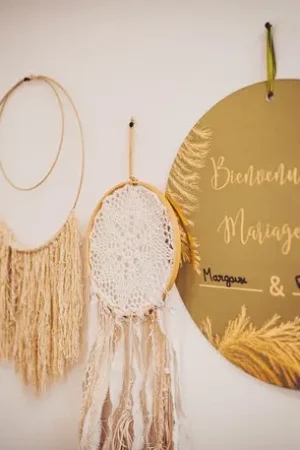 Pancarte Pampa pour personnalisation mariage kaki Paiement Sécurisé