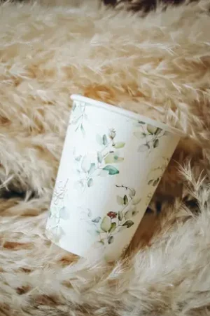 Satisfait Ou Remboursé Gobelet en carton Eucalyptus x 8 pièces