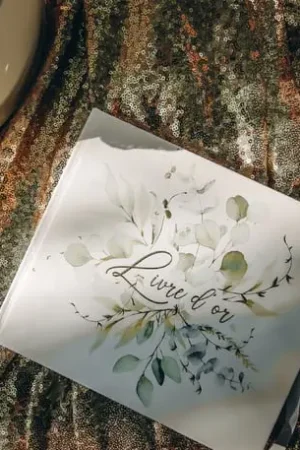 Livre d'or mariage Theme Eucalyptus Dernière Chance