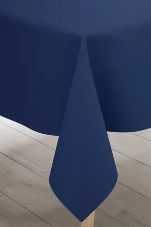 Marque Nappe en tissu intissé Bleu marine rectangle