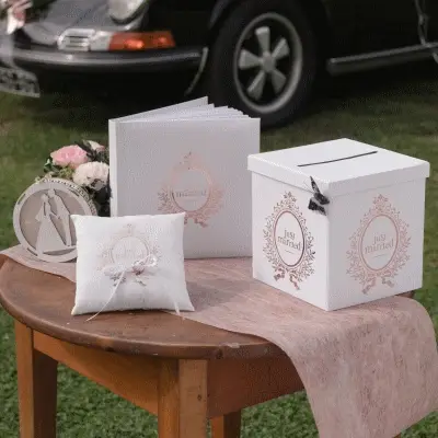 Achetez Aujourd'hui Urne mariage Just Married Rose gold