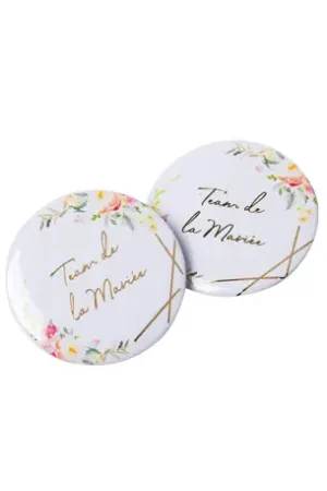 Nouveauté 2 Badges Team de la Mariée