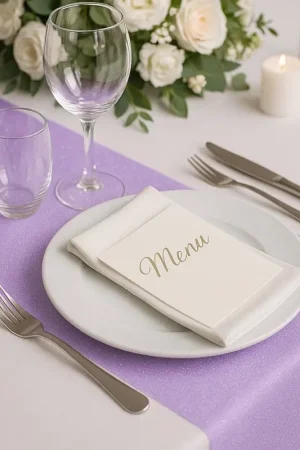 Chemin de table Tulle pailleté Parme Livraison Express