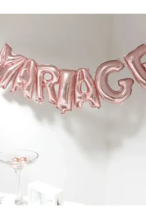 Expédition Rapide Ballon mylar Mariage Rose gold