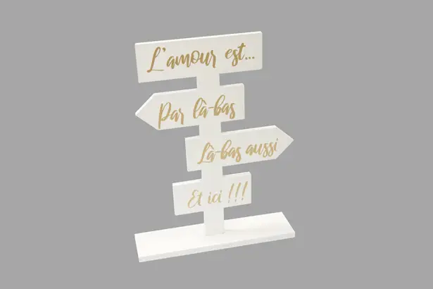 Offre Exclusive Totem deco de table Or l'Amour est par la
