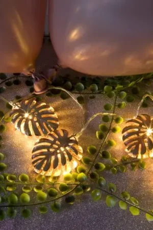 Guirlande lumineuse de table 10 Feuilles LED Rose gold Expédié Aujourd'hui