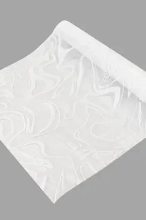 Chemin de table organza marbre Blanc Commander Maintenant