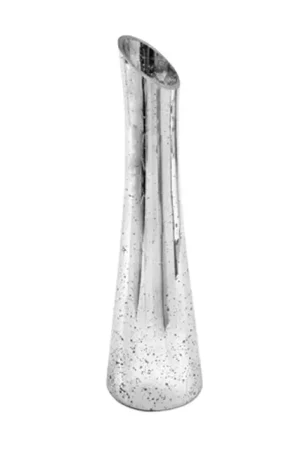 Vase soliflore métallisé Argent 26cm Must-Have
