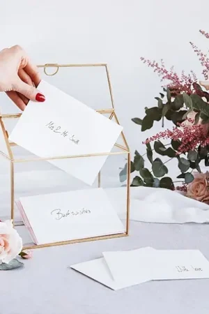 Commander Vite Urne mariage en verre contour Or
