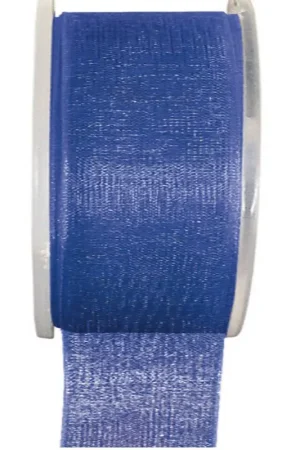 Ruban Organza 40mm Bleu Roi x 20 mètres Jusqu'à Épuisement Des Stocks