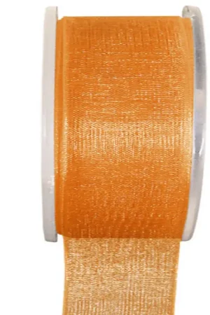 Ruban Organza 40mm Orange x 20 mètres Commande En Gros