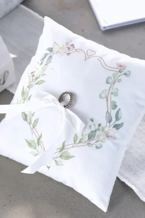 Expédié Aujourd'hui Coussin d'alliance Mariage Vegetal