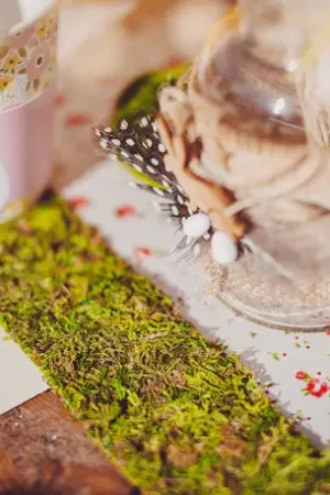 Ruban de table vegetal en mousse 5cm Expédition Rapide