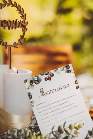 Populaire Deco centre de table Communion Bois