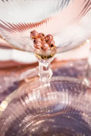 24 Petites perles de bois rose gold Top Vente
