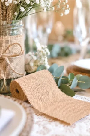 Livraison Express Petit Chemin de table en Jute 15cm