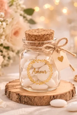 Fiole en verre Amour Promotion