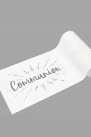 Sur chemin de table Communion Argent Nouveauté