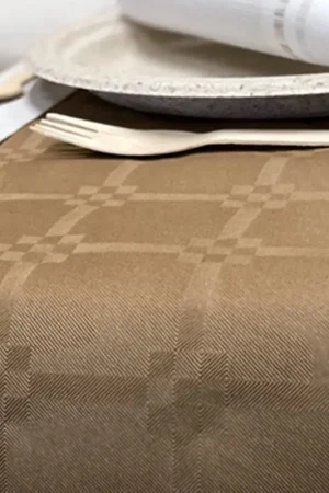 Bon Marché Nappe en papier Damassé Kraft 6 m x 1.18 m
