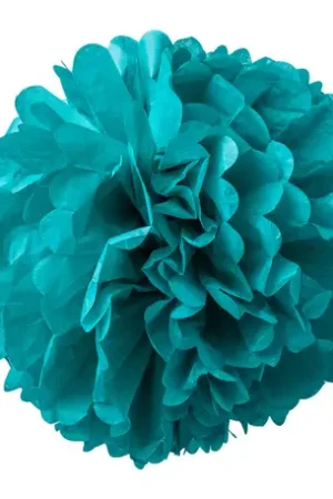 Bon Plan 2 Boules pompons papier de soie Emeraude 40 et 50 cm