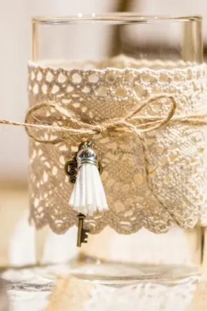 Vase en verre jute champêtre Must-Have