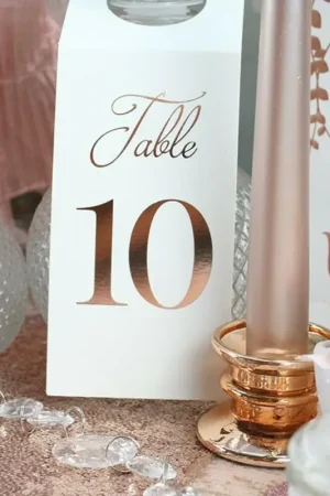 Nouveauté Bougeoir mariage suede Rose gold