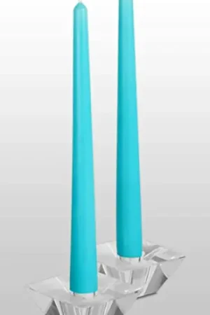 Prix Réduit Bougie chandelier mariage Turquoise x 2 pièces
