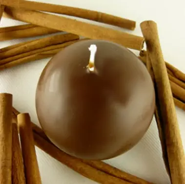 Bougie boule sphere Chocolat 6cm Promotion Saisonnière