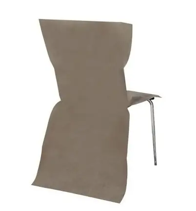 Offre Exclusive Housse de Chaise pas cher Taupe x 6 pièces