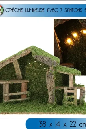 Crèche lumineuse vide 5 LEDS Promotion Saisonnière