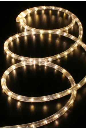 Bon Marché Guirlande tube lumineux Blanc Chaud 6 mètres