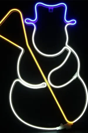 Silhouette lumineuse Néon du Bonhomme de neige Prix Bas