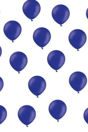 Mini ballon gonflable nacré Bleu roi 12cm x 100 pièces Promotion