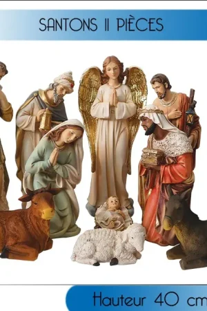 Acheter Direct 11 Grands santons de noel 40cm