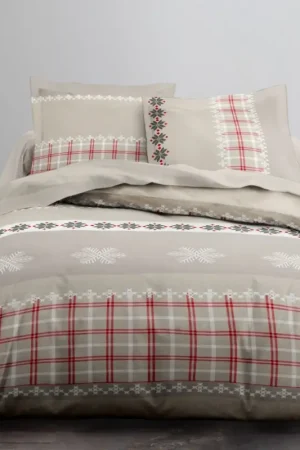 Housse de couette flanelle 220x240 cm Hanna Petit Prix