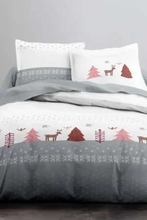 Housse de couette flanelle 240x260 cm Léa Commander Maintenant