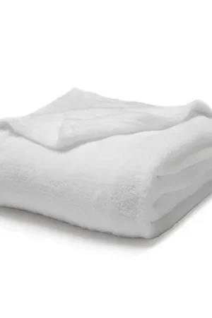 Prix Promo Couverture polaire moelleuse Blanche 180x220cm