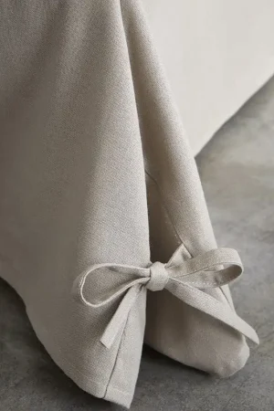 Cache Sommier 160x200cm Beige Réduction