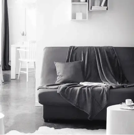 Plaid Moelleuse Gris Foncé 125x150cm Promotion