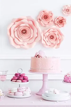 Lot de 5 Grandes Fleurs Rose Géantes Petit Prix