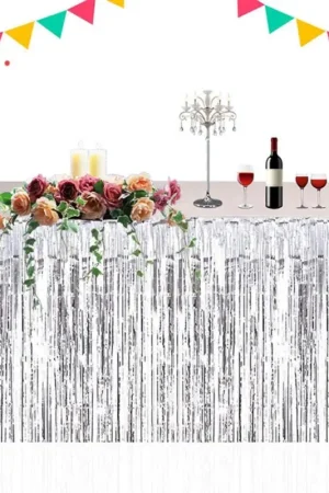 Jupon de table Argent Métallisé Top Vente