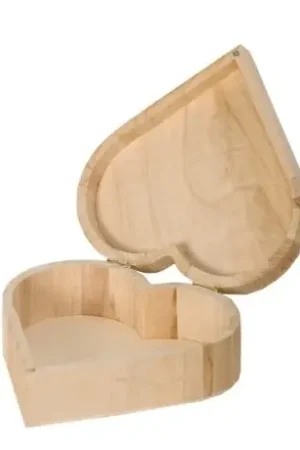 Boite en bois forme coeur a personnaliser Achat Immédiat