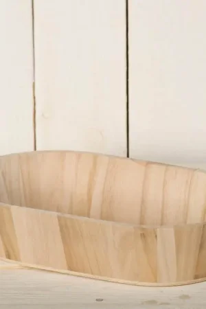 Corbeille ovale en bois naturel Livraison Express