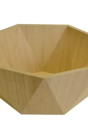Plat géométrique en bois naturel Dernier Modèle