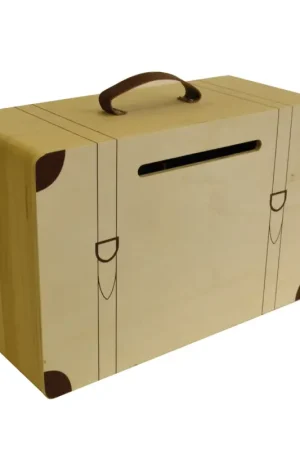 Top Vente Urne Valise en Bois Naturel