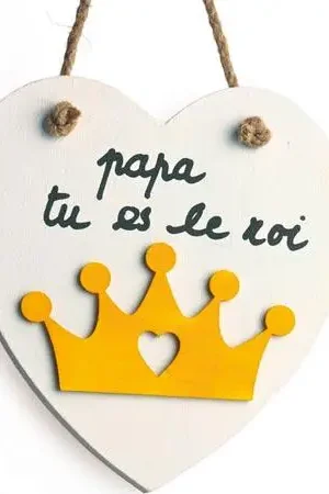 Commander Vite Plaque de porte en bois forme coeur